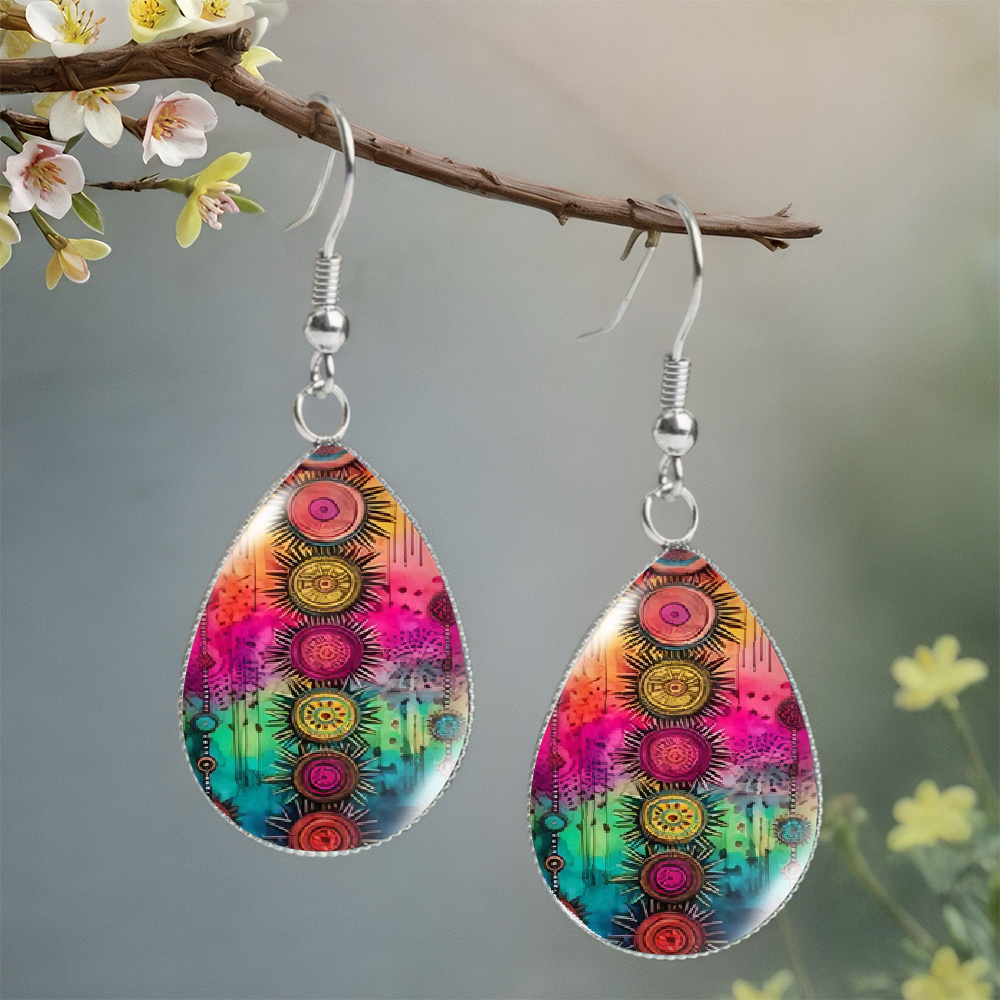 Unisex Bohemian Style Geometric Drop Earrings